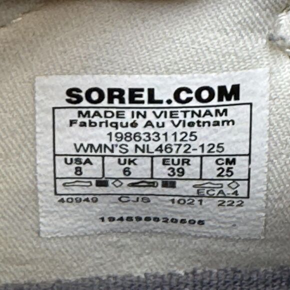Sorel Kinetic Impact Lace Shoes Womens Size 8 Knit Lightweight Running NL4672 - Picture 9 of 10